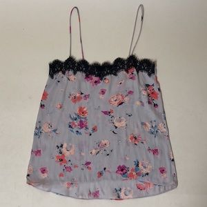 Zara floral camisole with lace detail XS